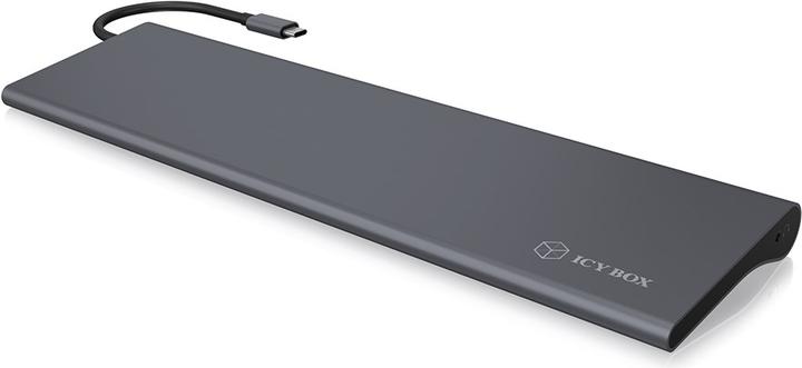 Actual product image Icy Box IB-DK2102-C - 11-Fach USB-C Dual Dock 60W PD (USB-C, 3 ports)