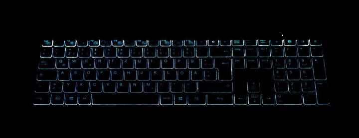 Actual product image Gembird KBS-ECLIPSE-M500 Backlight Pro Business Slim wireless desktop set US layout black (US, Cable)