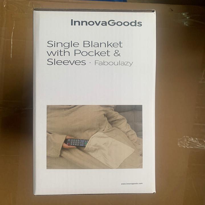 Actual product image InnovaGoods Customised sleeve cover with Faboulazy pocket (130 x 170 cm)