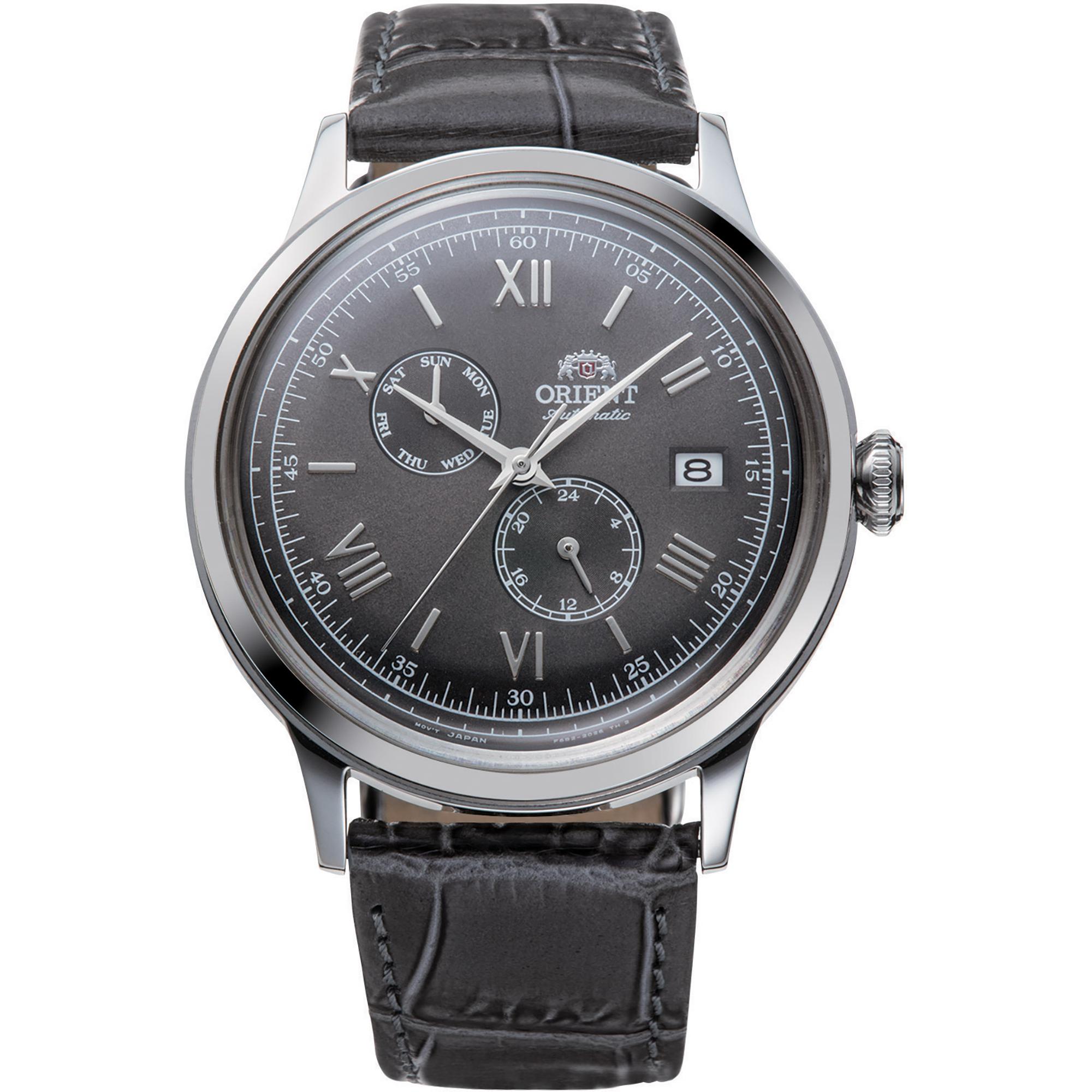 Orient, Armbanduhr, Bambino V8 - RA-AK0704N10B, Grau, (Analoguhr, 41 mm)
