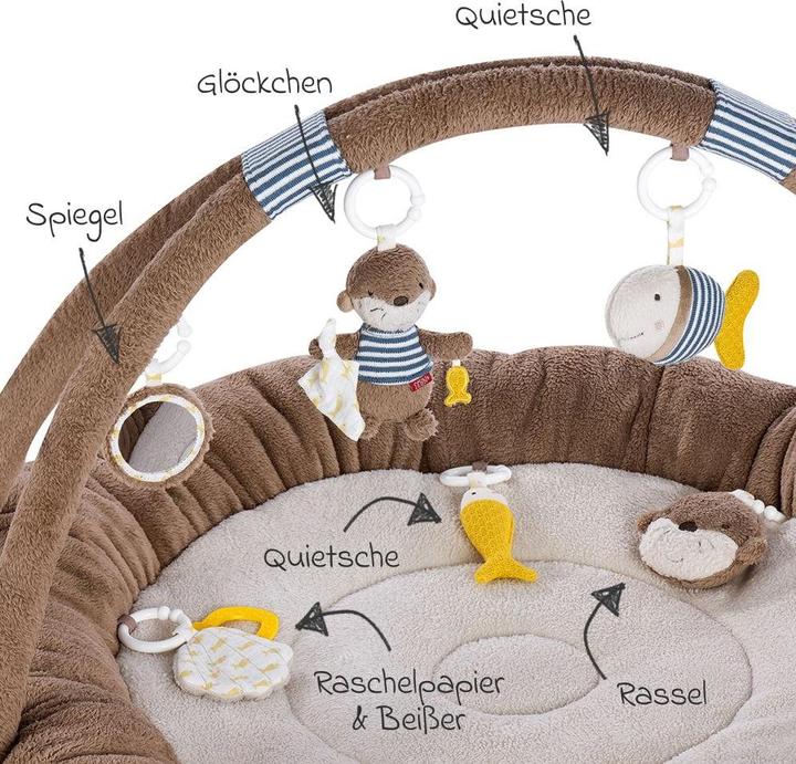 Image du produit Fehn Spielbögen & Spieldecken 3D Activity-Nest - Otter