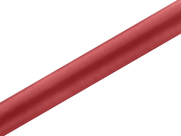 Produktbild Partydeco Satin Plain, red, 0.36 x 9m (1 pc. / 9 lm) (1x)