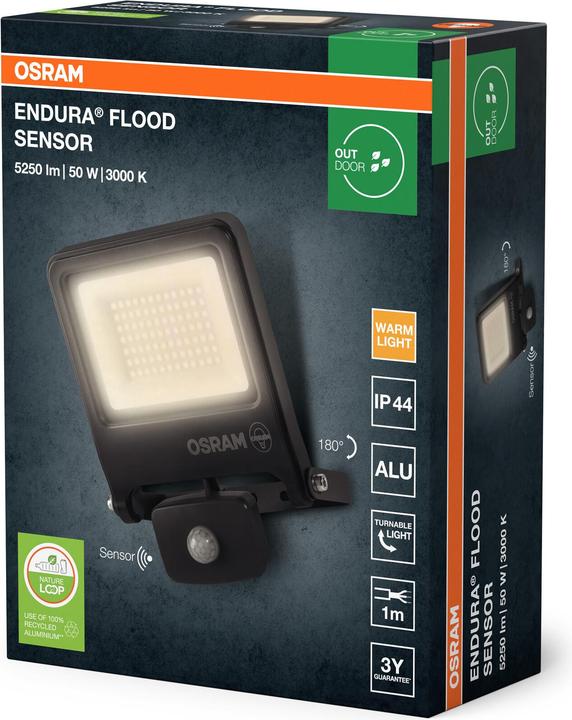 Produktbild Osram LED Fluter ENDURA Flood Sensor Warm White PCR Warm weiss 4099854487279 (5000 lm, IP65)