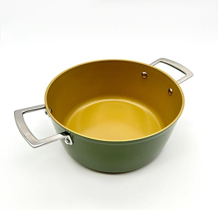 Produktbild Terracotta Kasserolle AmVegan Chef Ø 24 cm (Stielkasserolle, Aluminium)