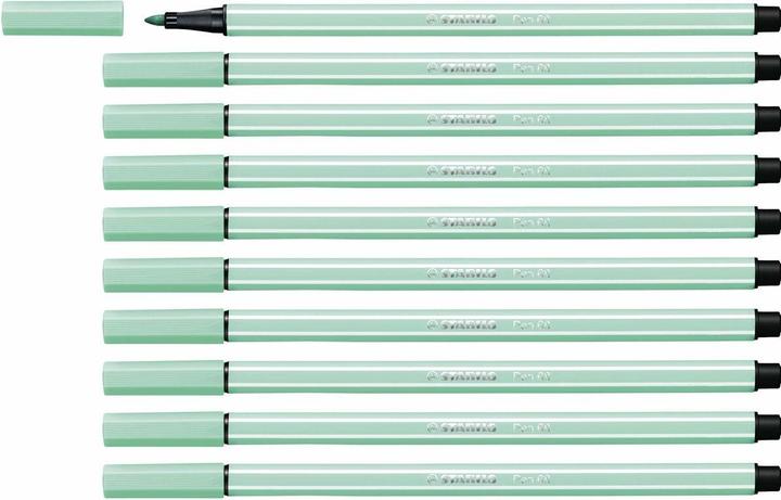 Label énergétique STABILO Stylo feutre premium - Pen 68 - pack de 10 - vert glacé (Vert glace, 10 x)