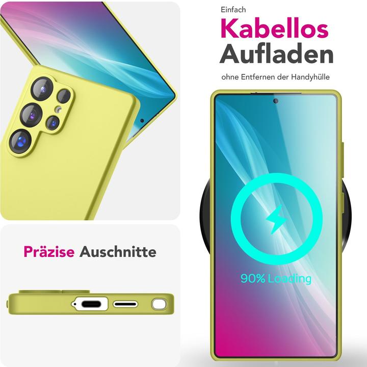 Produktbild Nalia Phoenix - Abwischbare Flüssigsilikon Hülle - Easy Clean Liquid Silicone Cover (Samsung Galaxy S25 Ultra)