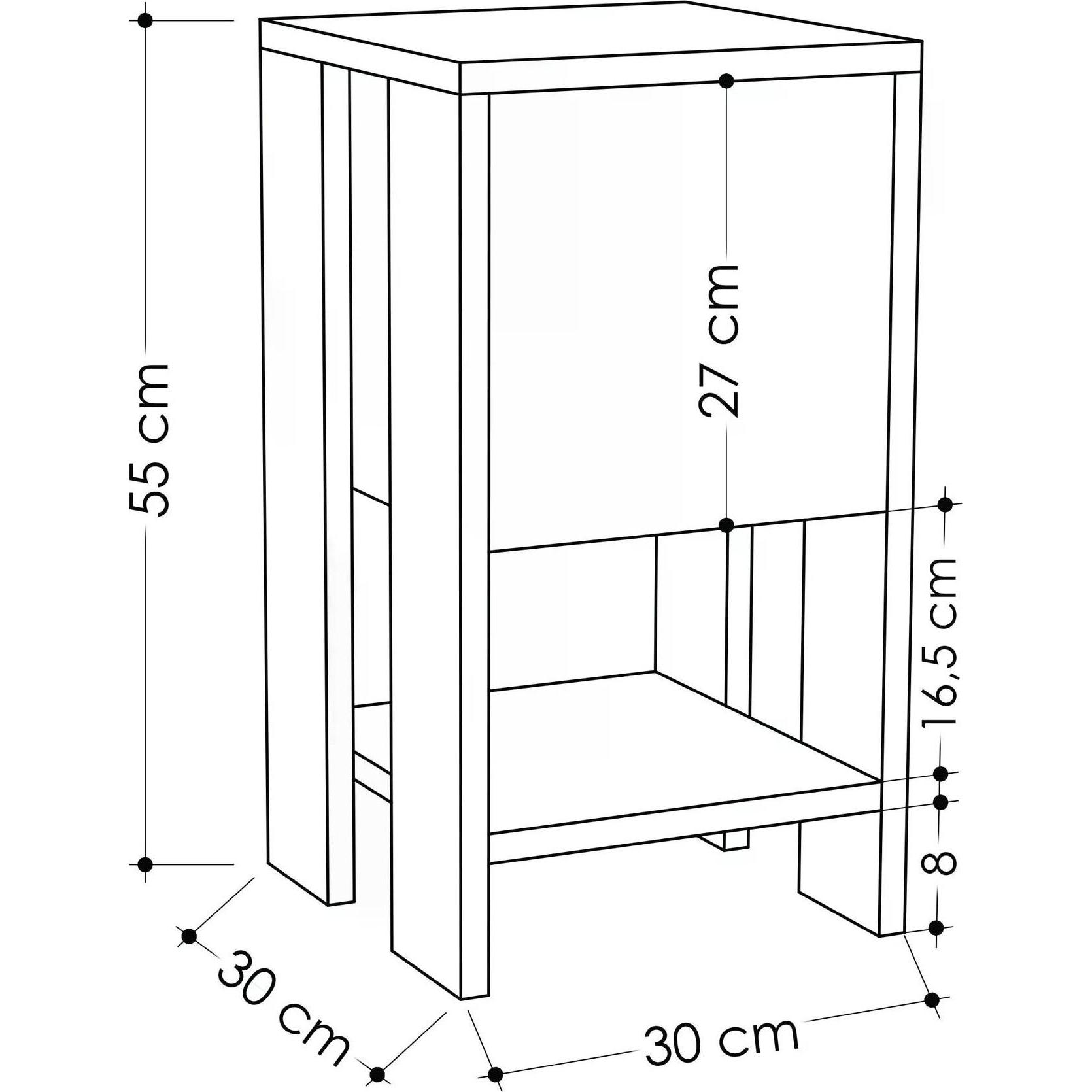 Thumbnail - Skye Decor, Nachttisch, Chandler (30 x 55 x 30 cm)