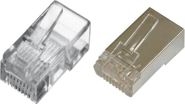 Actual product image Digitus Modular plug, for round cable, 8P8C shielded, 100 pieces pack