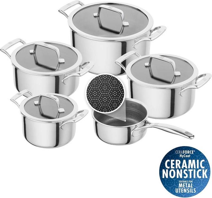 Actual product image Zwilling PEAK SET 5 PZ (Cass.16cm, Pentola 16,20,24+cop, tegame 20+cop) (Stainless steel)