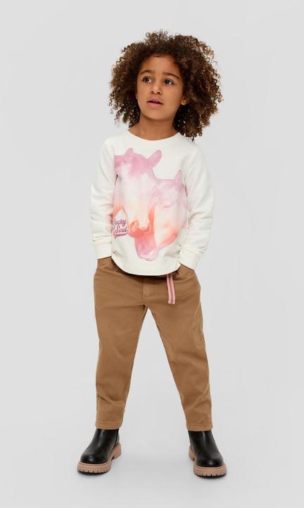 Produktbild s.Oliver Sweatshirt Sweatshirt mit Grafik-Print (92)