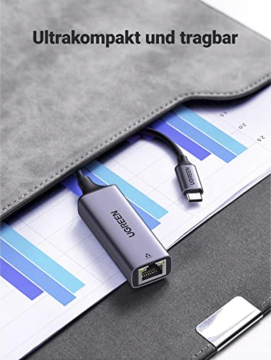 Produktbild Ugreen Gigabit Ethernet Adapter (USB-C 3.1 Gen 1, RJ45 (1x))