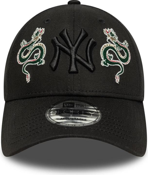 Actual product image New Era 9Forty Strapback Cap Snake New York Yankees Schwarz