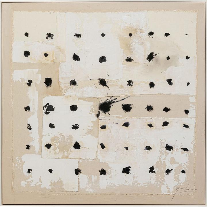 Kare Design Gerahmtes Bild Creative Dots 120x120cm