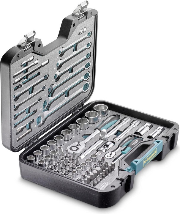technocraft Jeu clés à douille, 1/4+1/2", 86-pcs, "Silverline
