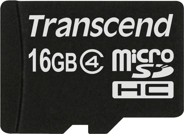 Image du produit Transcend carte microSDHC (16 Go, microSDHC)