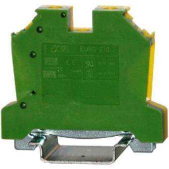 Rs Pro Schutzleiterklemme, DIN-Hutschiene, 1-polig, Elektronikkabel + Stecker, Gelb, Grün