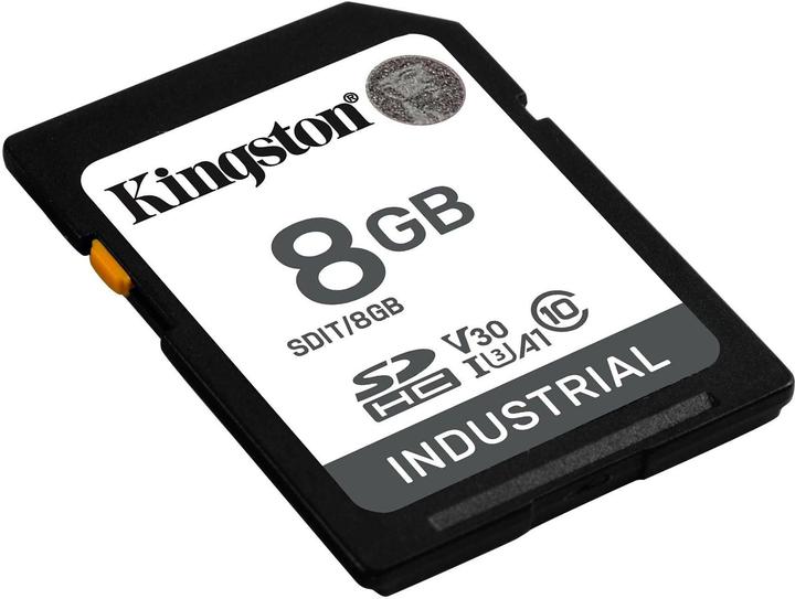 Actual product image Kingston Industrial (8 GB, SDHC, U3, UHS-I)