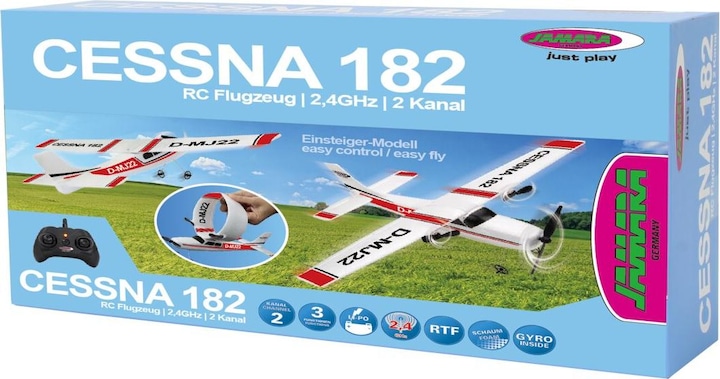 Productafbeelding Jamara Cessna 182 Vliegtuig 2.4GHz Gyro 2CH (Gemotoriseerde vliegtuigen)