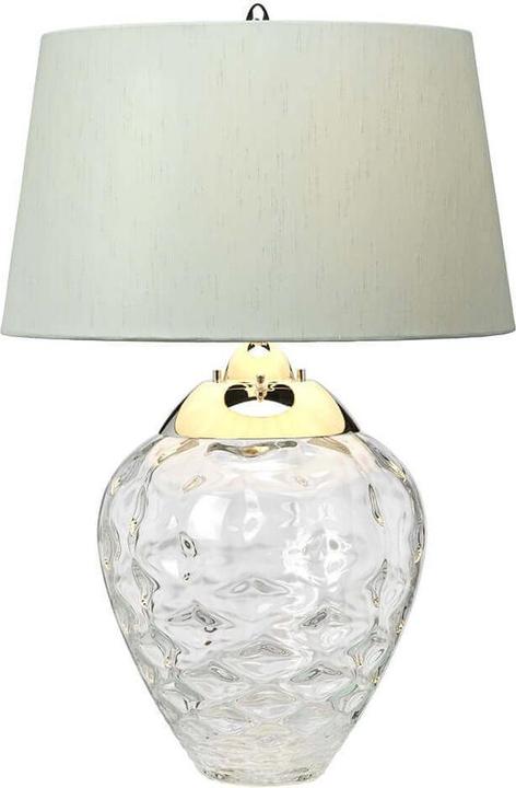 Actual product image Elstead Lighting Samara table lamp E27 72cm polished nickel chateau, light blue (620 lm, E27)