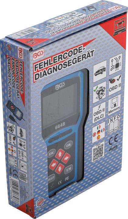 Actual product image BGS OBD 2 (EOBD) Error Code Diagnostic Tool