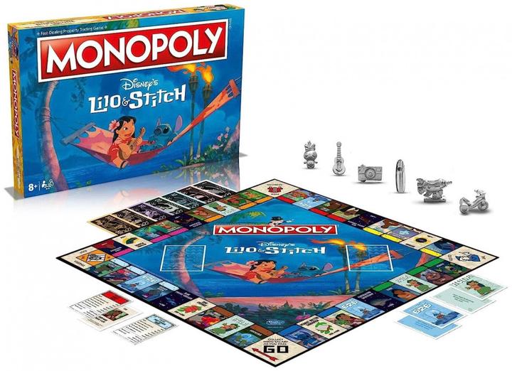 Actual product image Winning Moves Lilo and Stitch Monopoly Board Game, Embark on an out of this world journey with Lilo (English)