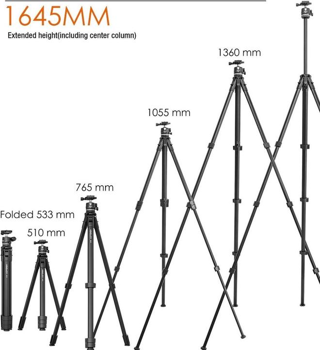 Actual product image Kingjoy S600+GS10 Tripod (8311260) (Metal)