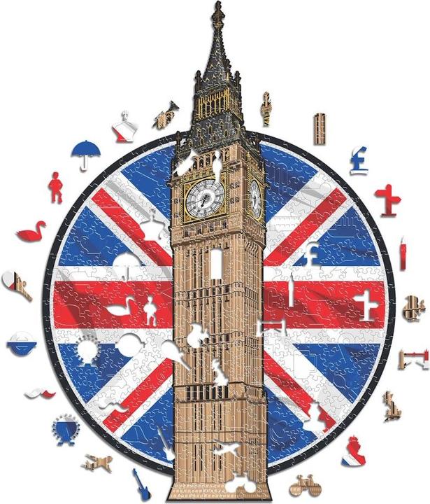 Actual product image Iconic Big Ben - Monument Wooden Puzzle Size M (270 pieces) (270 pieces)