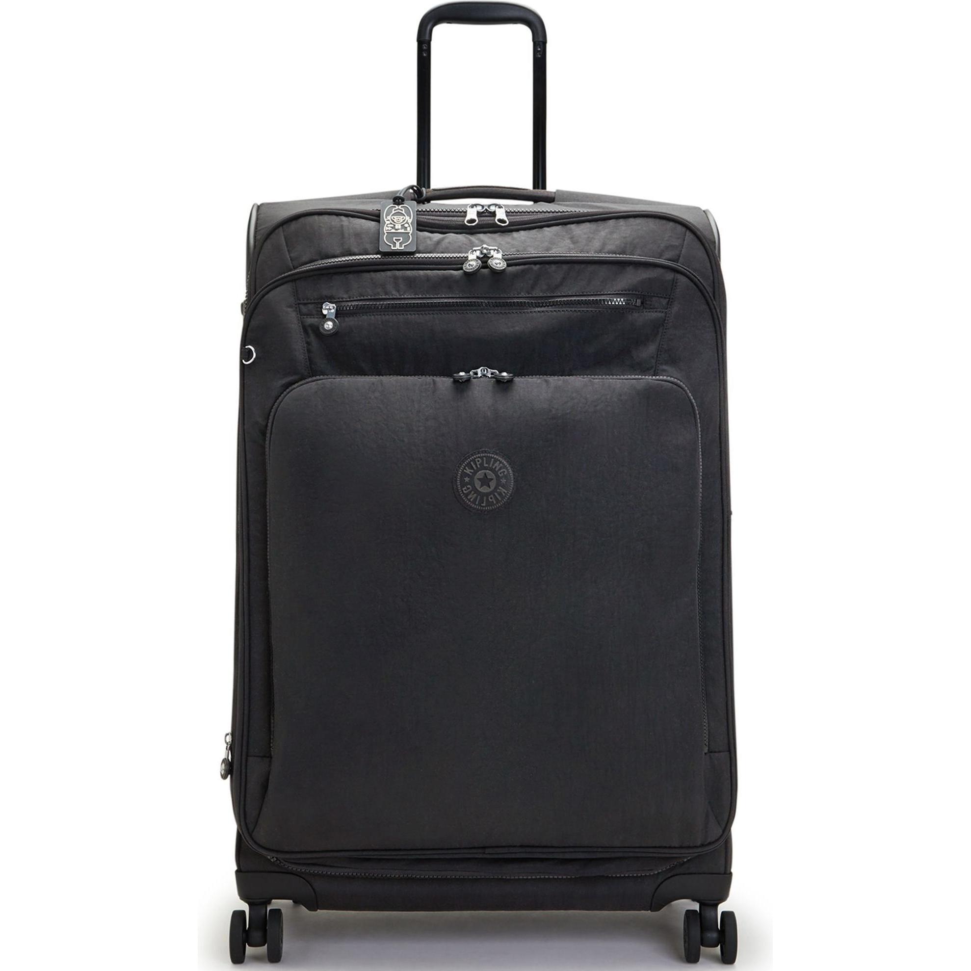 Kipling, Koffer, NEW YOURI SPIN L Reiskoffer, Schwarz, (100 l, XL (ab 115l))