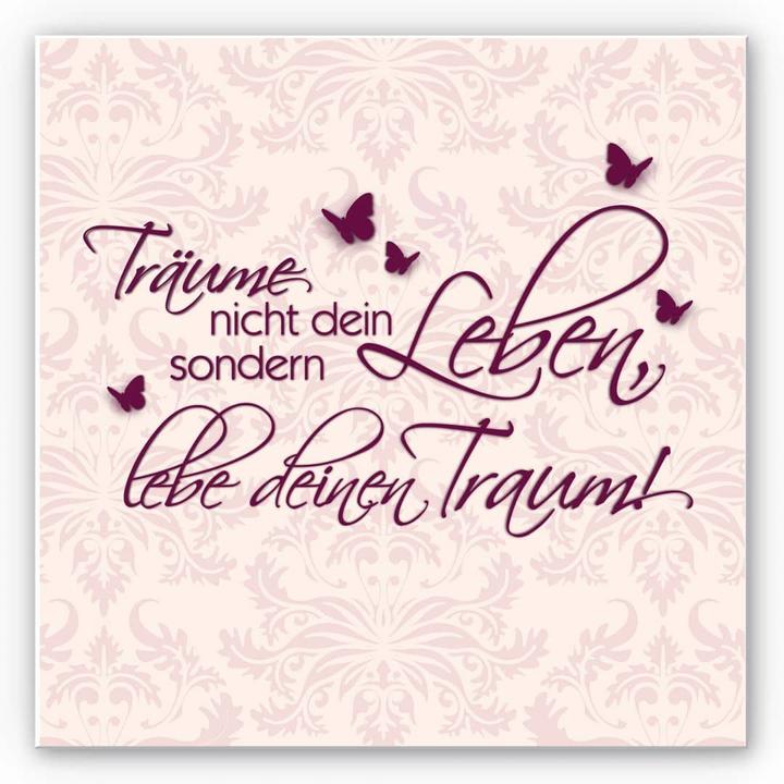 Image du produit Trenddeko Ne rêvez pas votre vie - carré (70 x 70 cm)