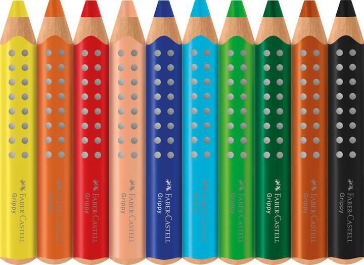Image du produit Faber-Castell Pochette de crayons de couleur Grippy (10 x)