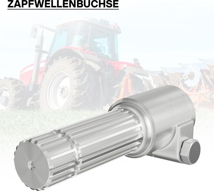 Actual product image Wiltec Adaptor Sleeve for PTO Shaft 160 mm w/ 1 3/8" 6N Spline Housing and 1 3/8" 21T Output Shaf (Tractor accessories)