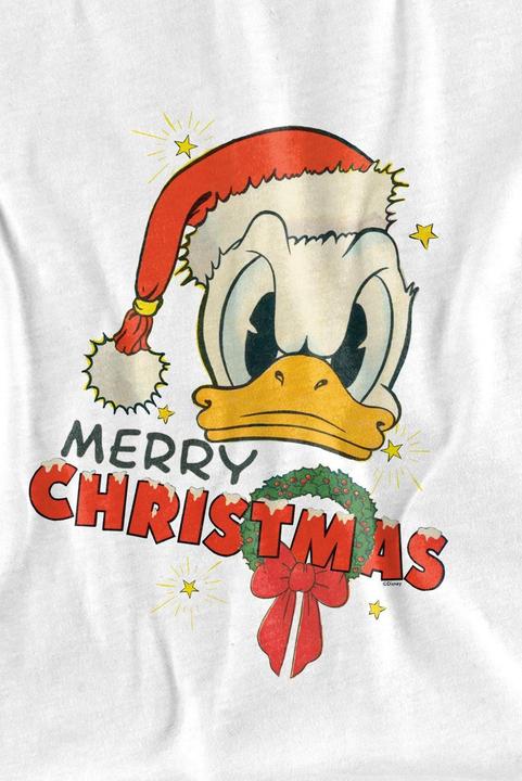Actual product image Disney Mens Merry Christmas Donald Duck T-Shirt (3XL)