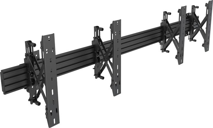 Multibrackets Side by Side wall mount, 40"-75", black (Wall, 60 kg, 40" - 75")