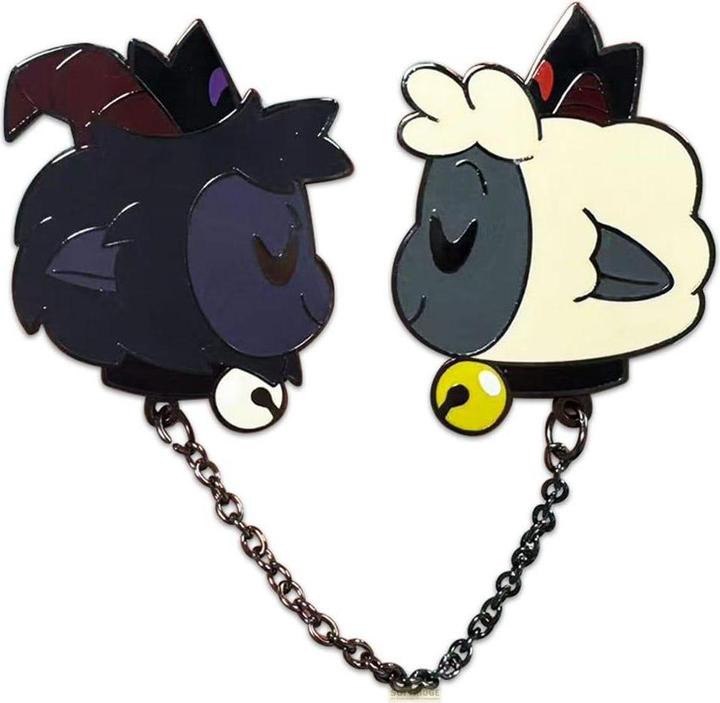 Youtooz Cult of The Lamb Ansteck-Pin Goat & Lamb 5 cm
