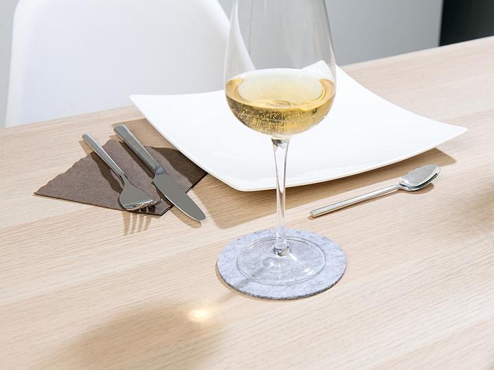 Produktbild Rosenstein & Söhne 6er-Set Abwaschbare Filz-Untersetzer (6 x, Glasuntersetzer)