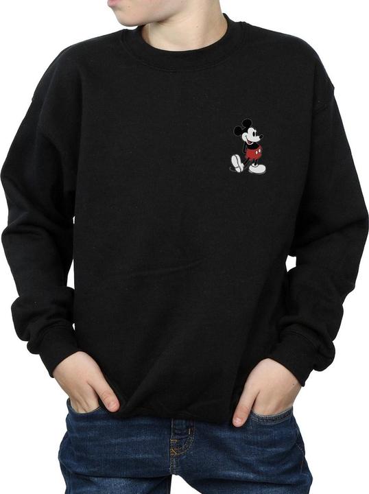 Actual product image Disney Boys Mickey Mouse Kickin Retro Chest Sweatshirt (140, 146)