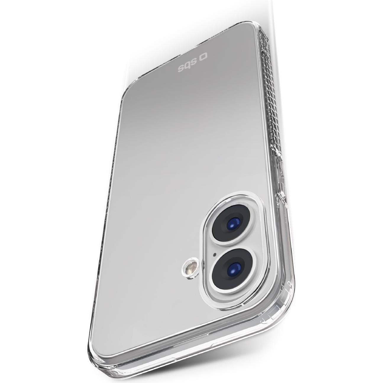 SBS Extreme Cover X2 für iPhone 16 Plus transparent (Apple iPhone 16 Plus), Smartphone Hülle, Transparent