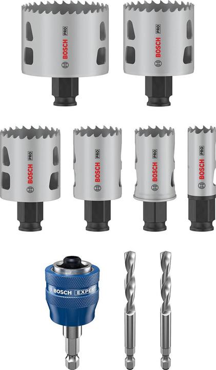Produktbild Bosch Professional Zubehör PRO Multi Material PC Plus Lochsägen-Set, 9-tlg. (51 Millimeter, 44 Millimeter, 64 Millimeter, 29 Millimeter, 22 Millimeter, 35 Millimeter)
