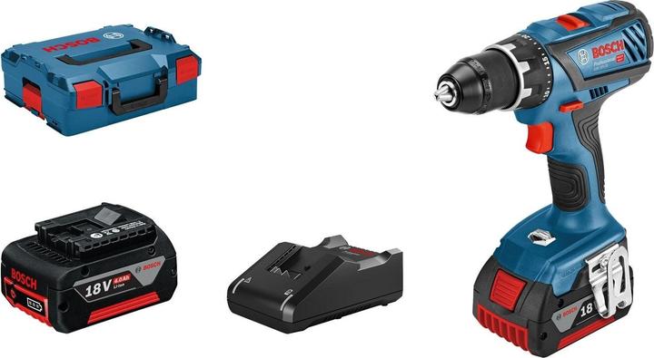 Produktbild Bosch Professional Akku-Bohrschrauber GSR 18V-28, 2 x Akkus GBA 18V, Schnellladegerät GAL 18V-40