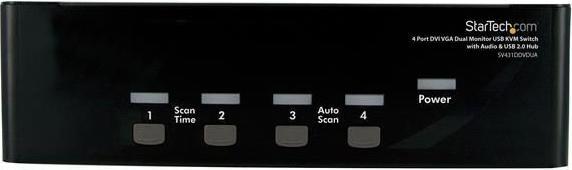 Produktbild StarTech 4 Port DVI VGA Dual USB KVM Switch