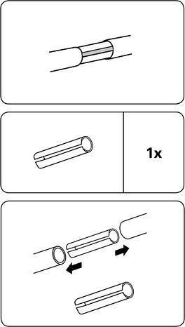 Image du produit Gardinia Raccord de tige pour Bifo blanc 28 mm