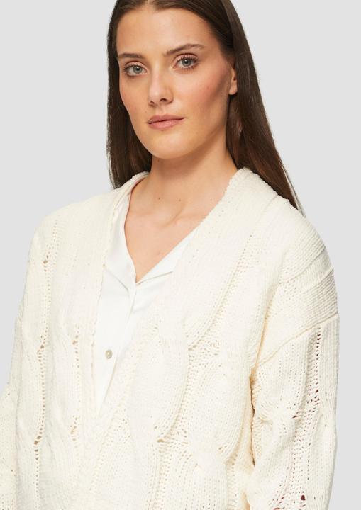 Produktbild s.Oliver Strickjacke Weicher Cardigan mit Zopfmuster (40)