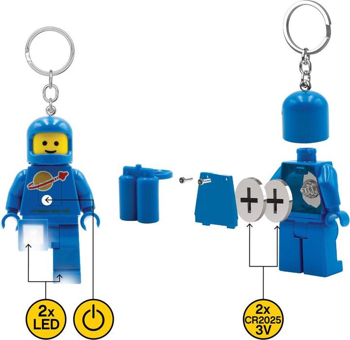 Image du produit LEGO Porte-clés avec LED - Spaceman Blue (4006036-KE10H)
