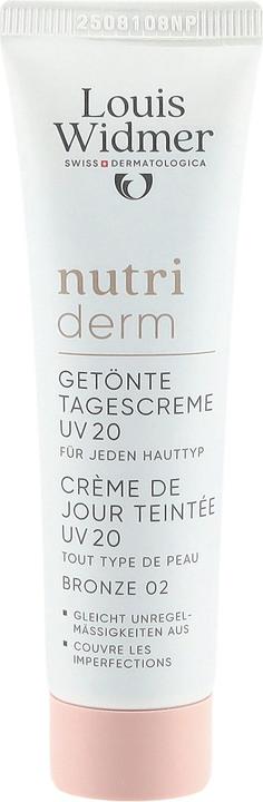 Actual product image Widmer Louis Nutriderm get Tagescreme UV20 bronze 02 ohne Parfum 30 ml (30 ml, Tinted Day Cream, SPF 20)