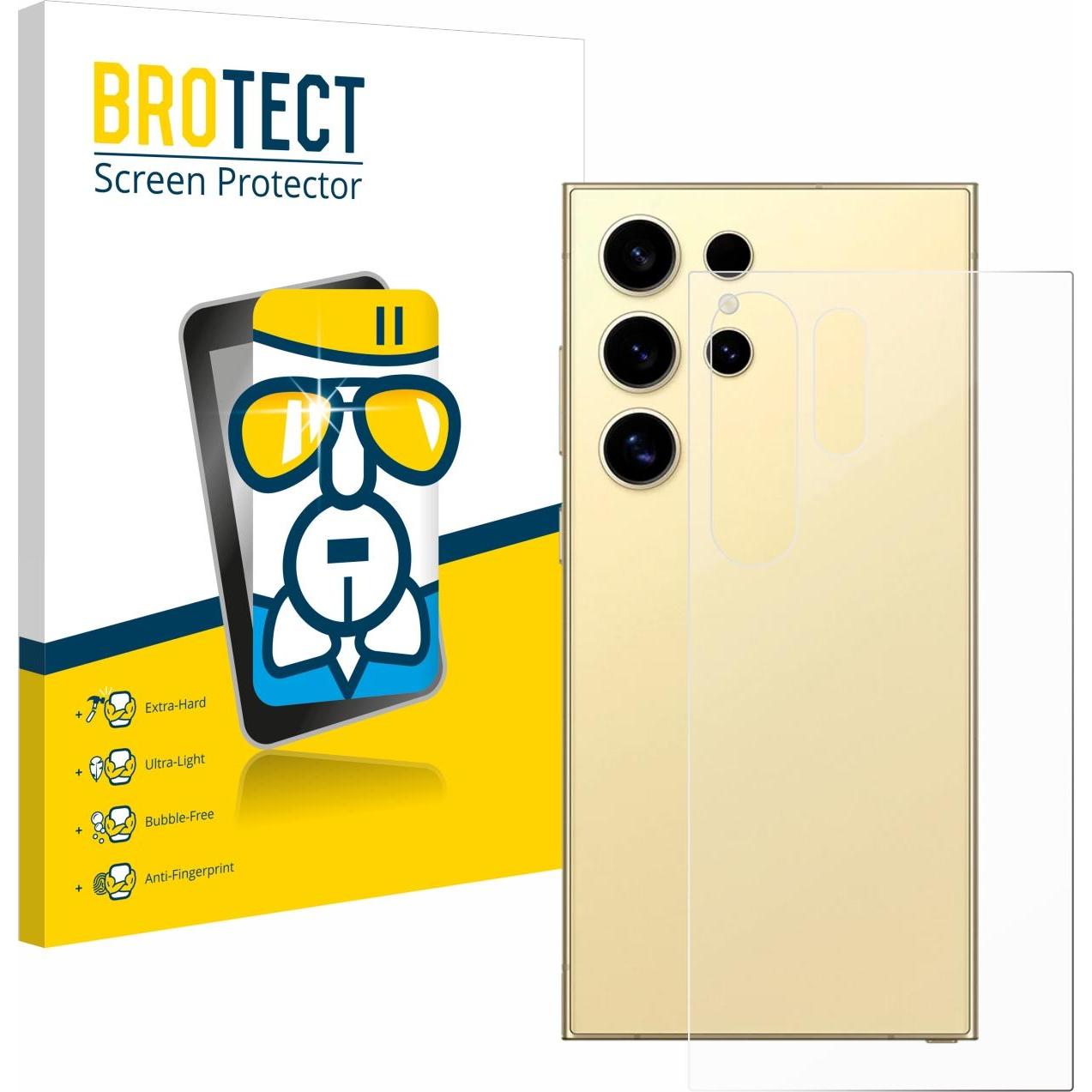 BROTECT AirGlass Panzerglasfolie (1 Stück, Samsung Galaxy S24 Ultra), Smartphone Schutzfolie, Transparent
