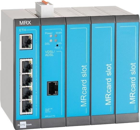 Actual product image Insys smart MRX routers combine KRITIS level IT security and state-of-the-art technology with high c