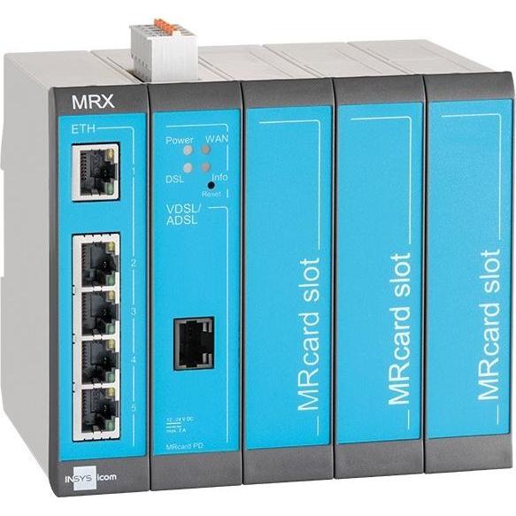 Insys smart MRX routers combine KRITIS level IT security and state-of-the-art technology with high c, Router, Blau