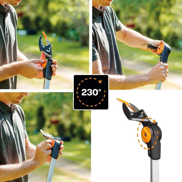 Produktbild Fiskars Teleskop-Schneidgiraffe mit Baumsäge