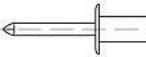Image du produit Toolcraft Rivets aveugles ouverts (Ø x L) 5 mm