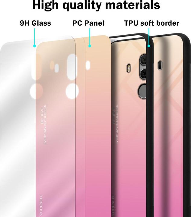 Produktbild Cadorabo TPU 2 Farben Glas Cover (Huawei Mate 10 Pro)